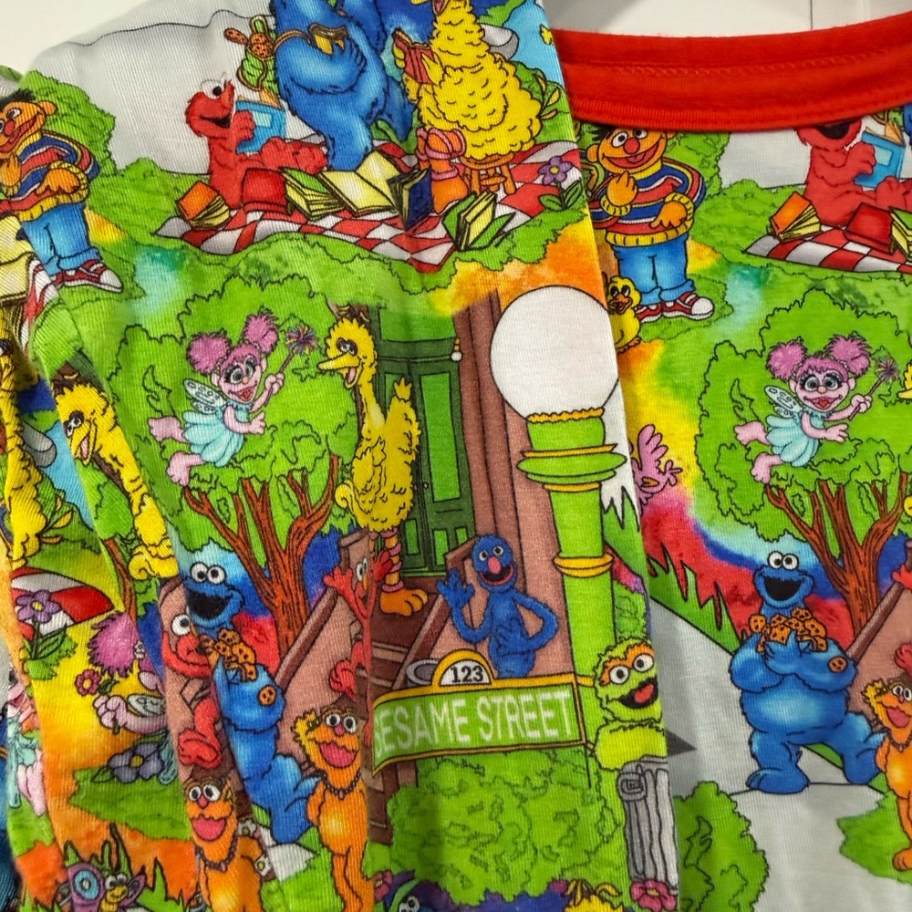 Bamboo Sesame Street Long Sleeve PJs - Picture 2 of 4